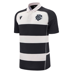 Barbarians Mens Bodyfit Home Rugby Shirt - Short Sleeve - Front